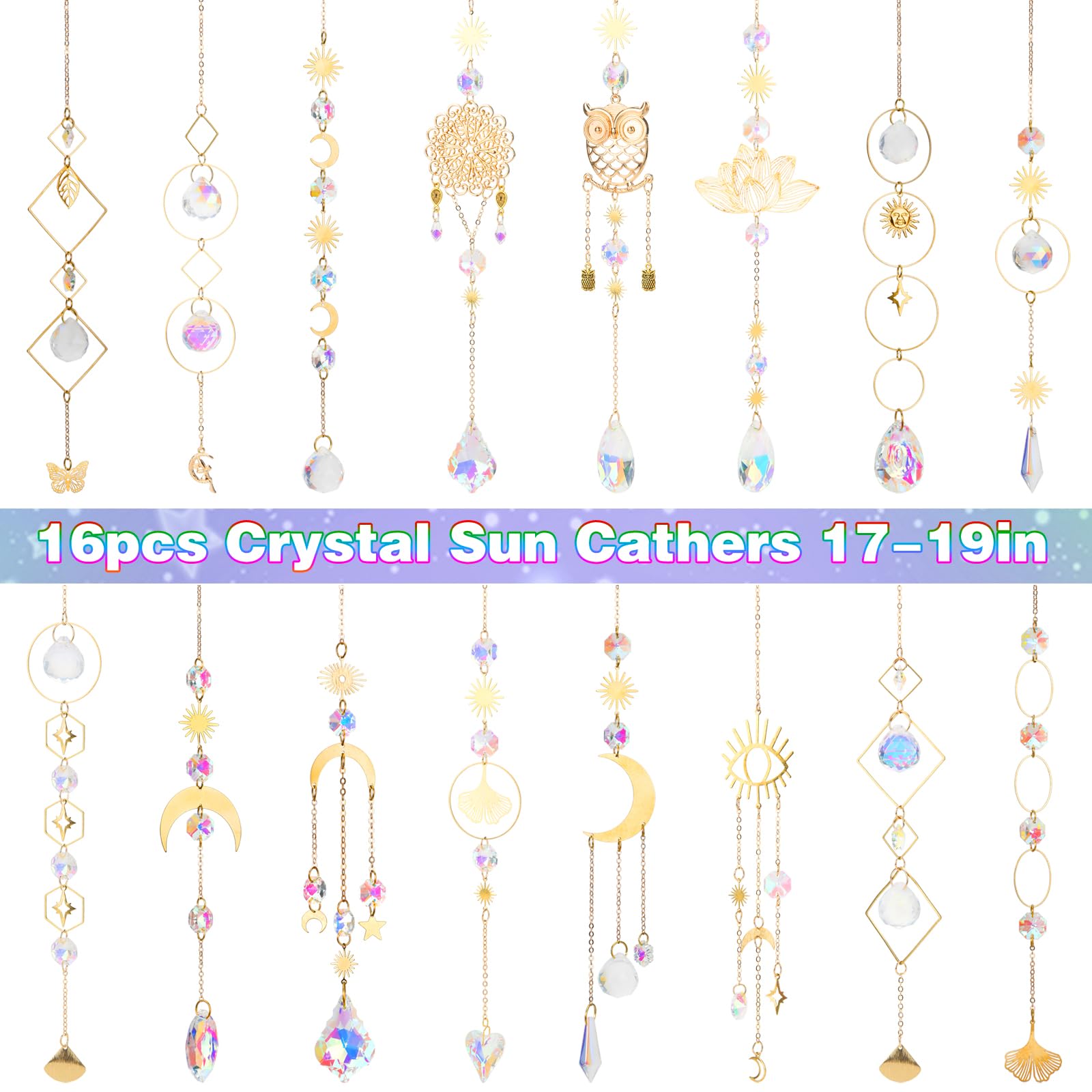 HYBEADS crystal prisms casting rainbow arcs on walls