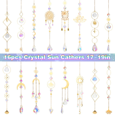 HYBEADS crystal prisms casting rainbow arcs on walls