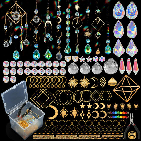 HYBEADS suncatchers contents with beads and frames for creative sun art