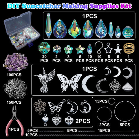 HYBEADS suncatchers crystal pendants add delicate shimmer