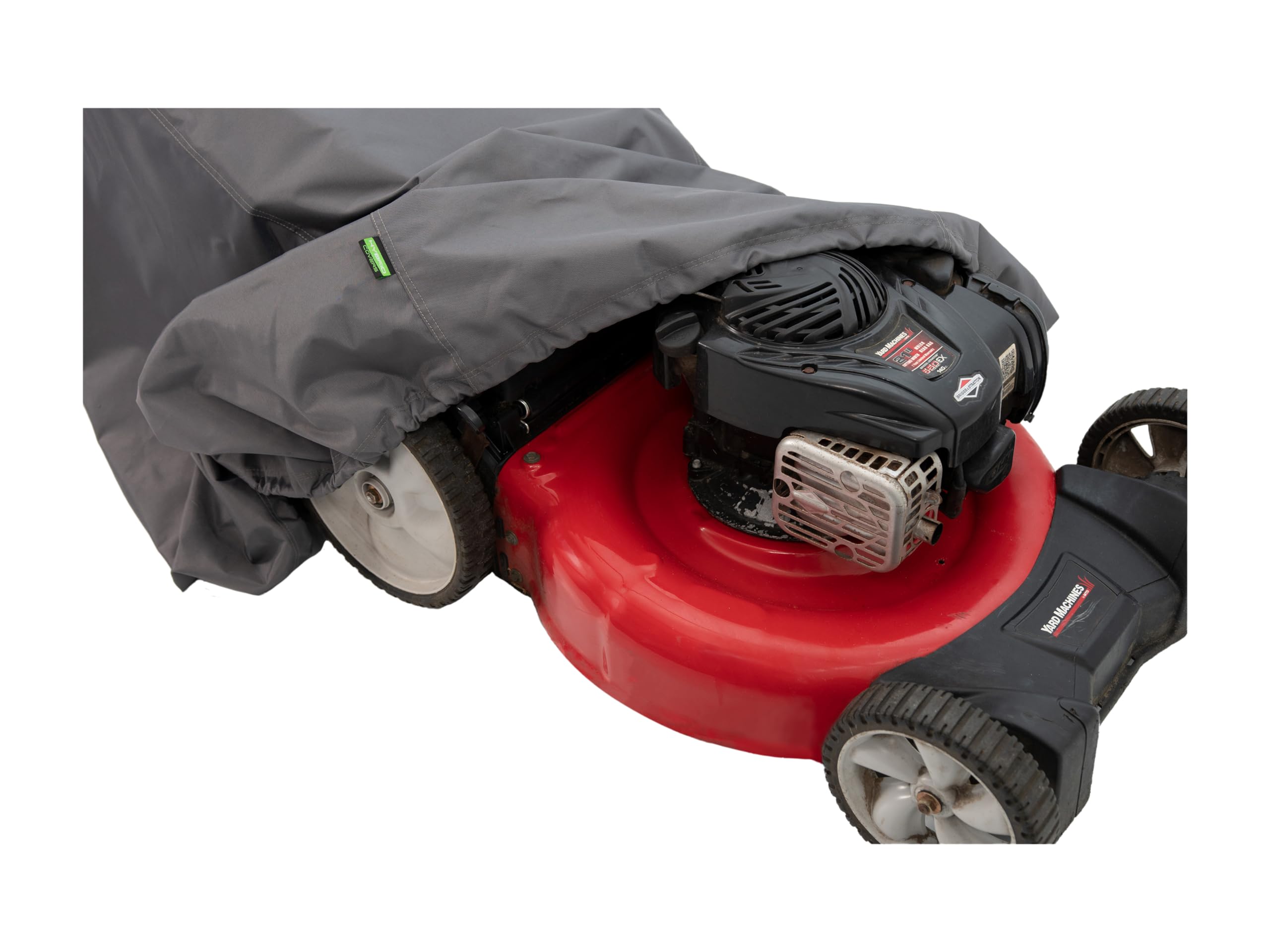 Rugged waterproof cover from Hybrid Covers shields mower through all seasons