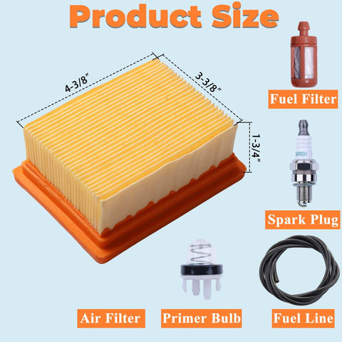 Hyceker BR800 fuel filter for Stihl BR800, improves fuel flow and engine efficiency.