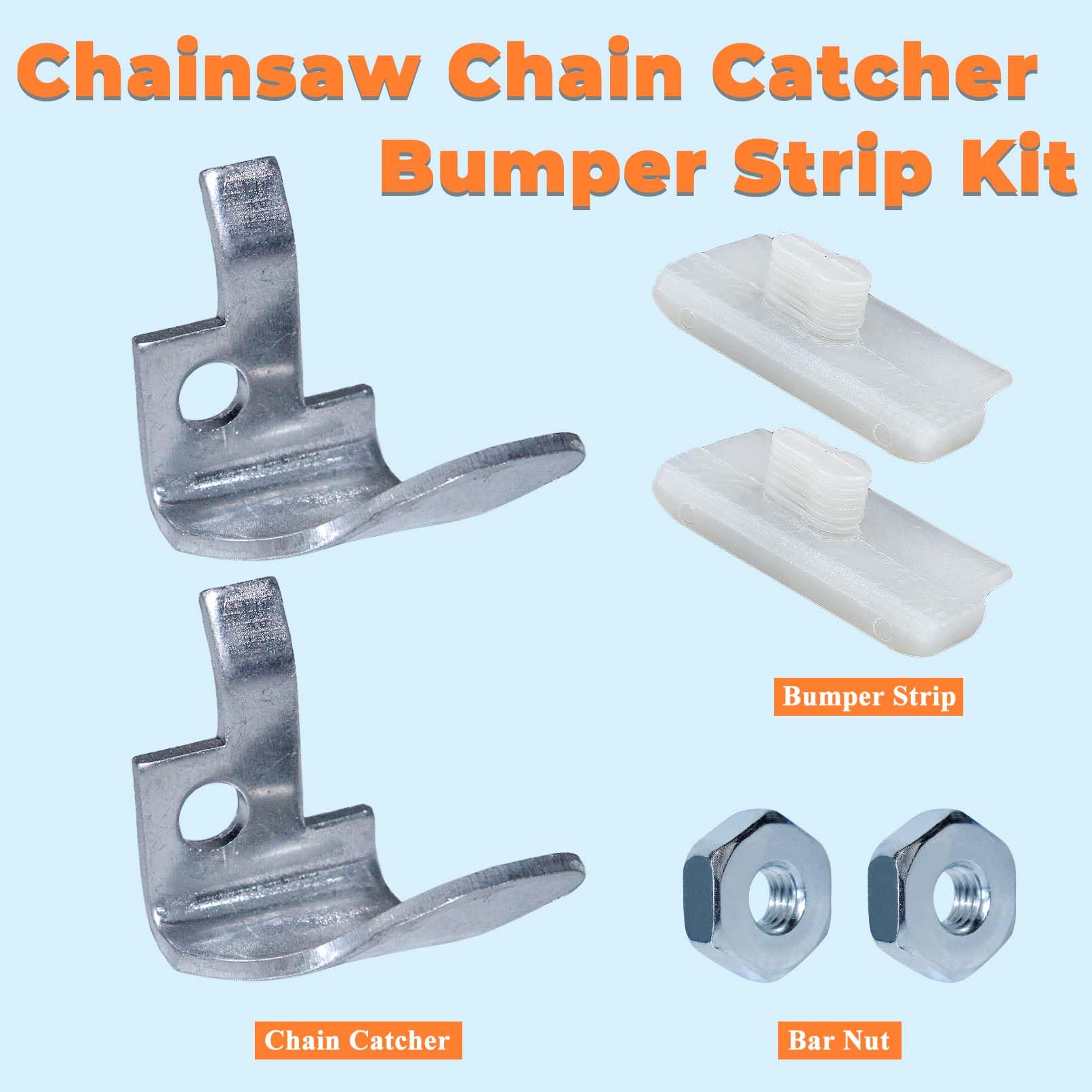 Hyceker guide bumper strip for Stihl aids alignment and wear protection.