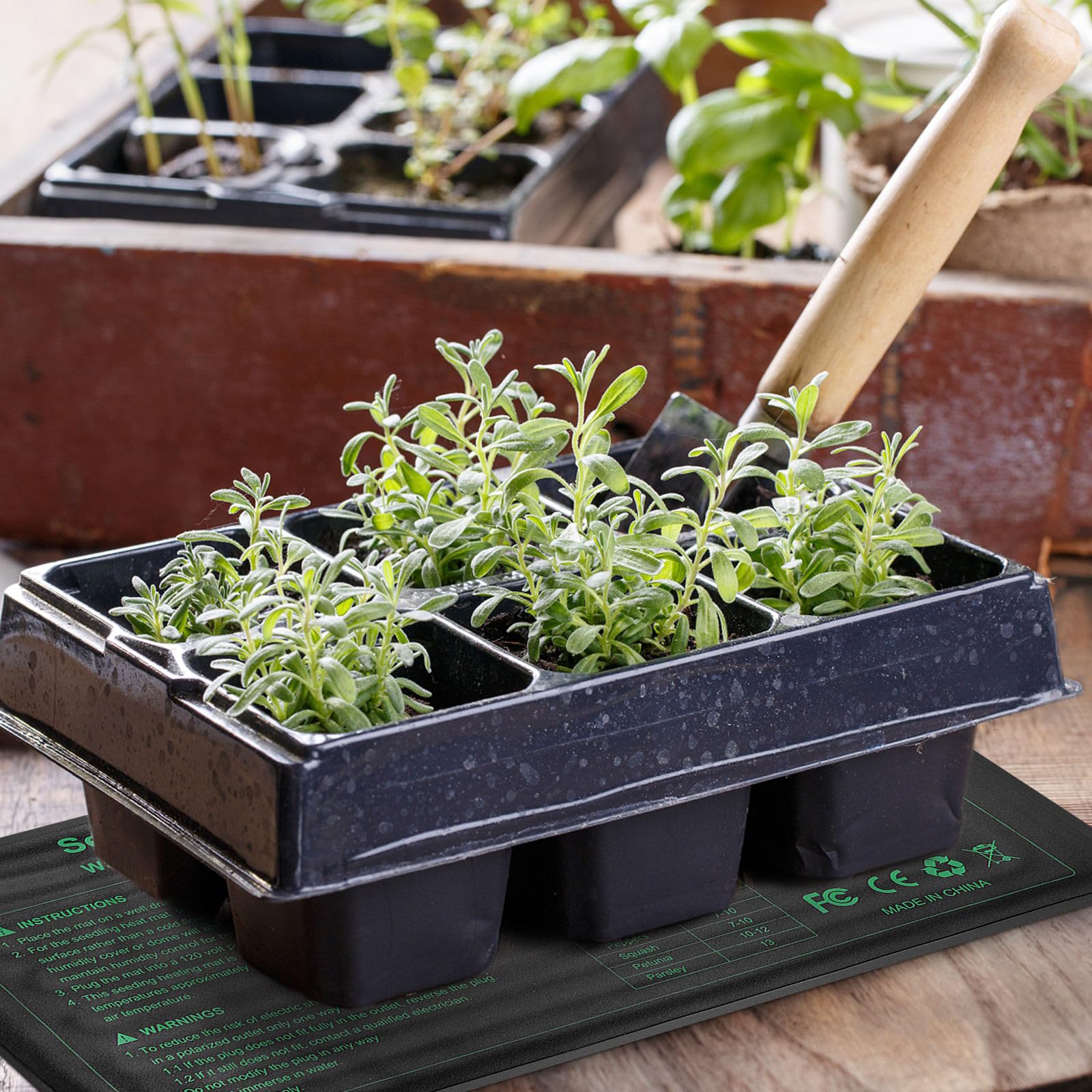 HYDGOOHO Seedling Heat Mat folds for compact storage after use.