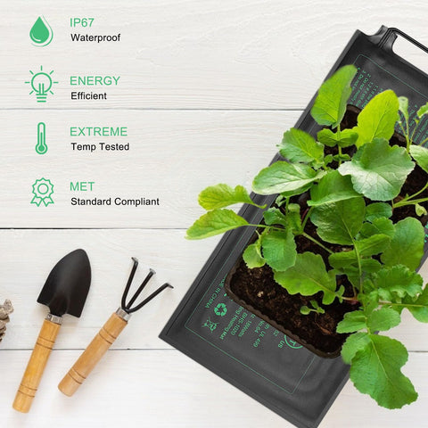 HYDGOOHO Seedling Heat Mat ideal for indoor greenhouse and hydroponics.
