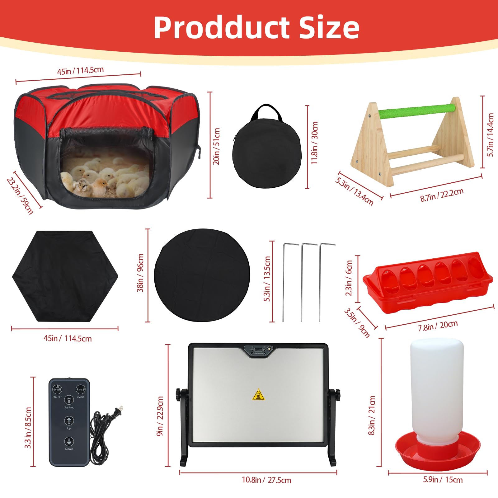 Hydralis brooder tripod setup indicating outdoor stability