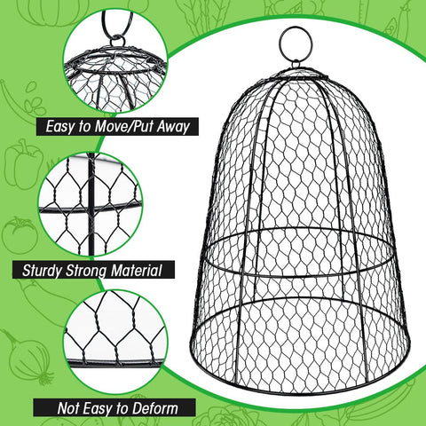 Hydream cloche dome with rigid metal frame standing in garden