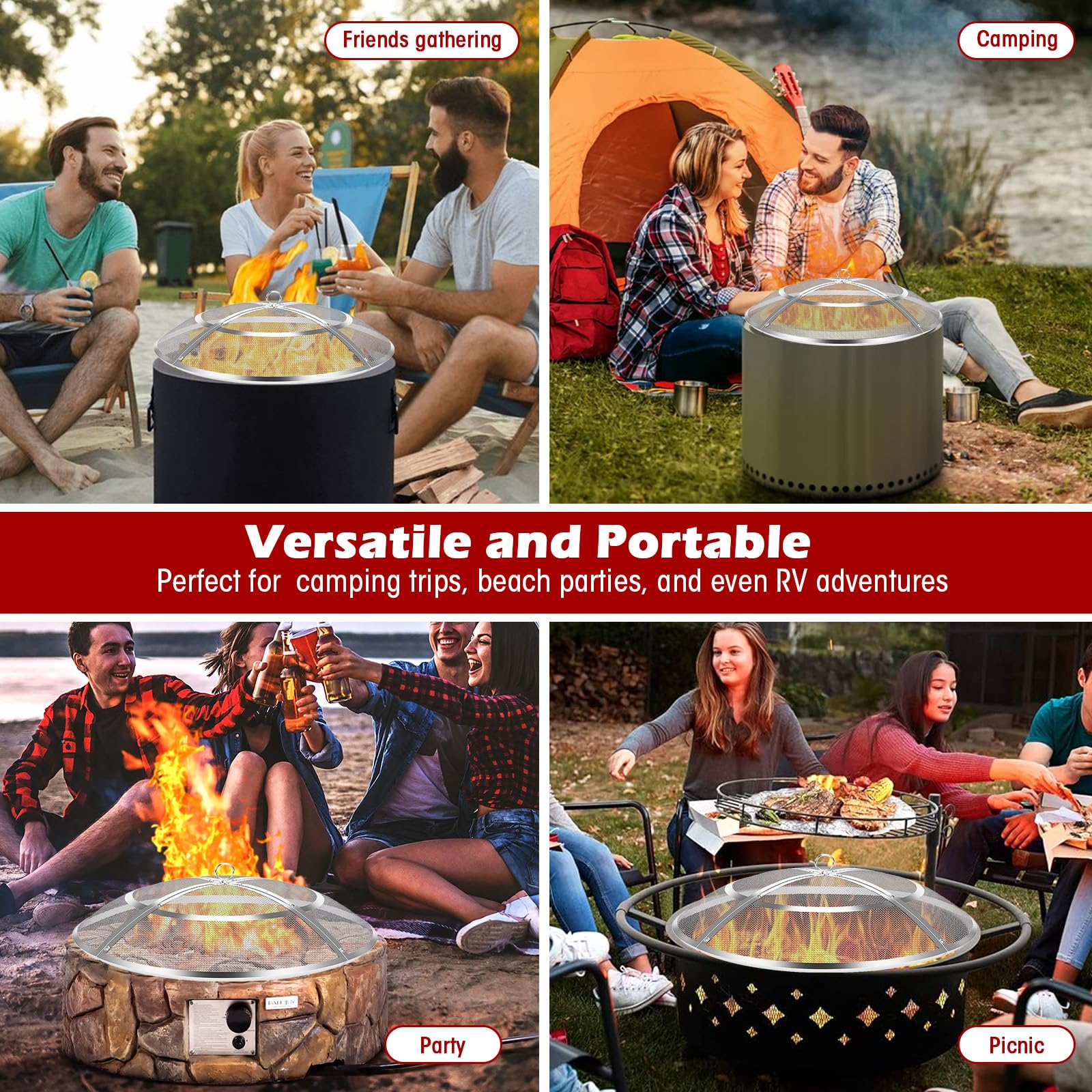 Hydream portable screen for beach, camping, and RV adventures
