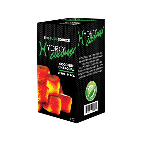 Hydro coconut charcoal cubes even burn, reducing fluctuating temperatures for steadier cooking.