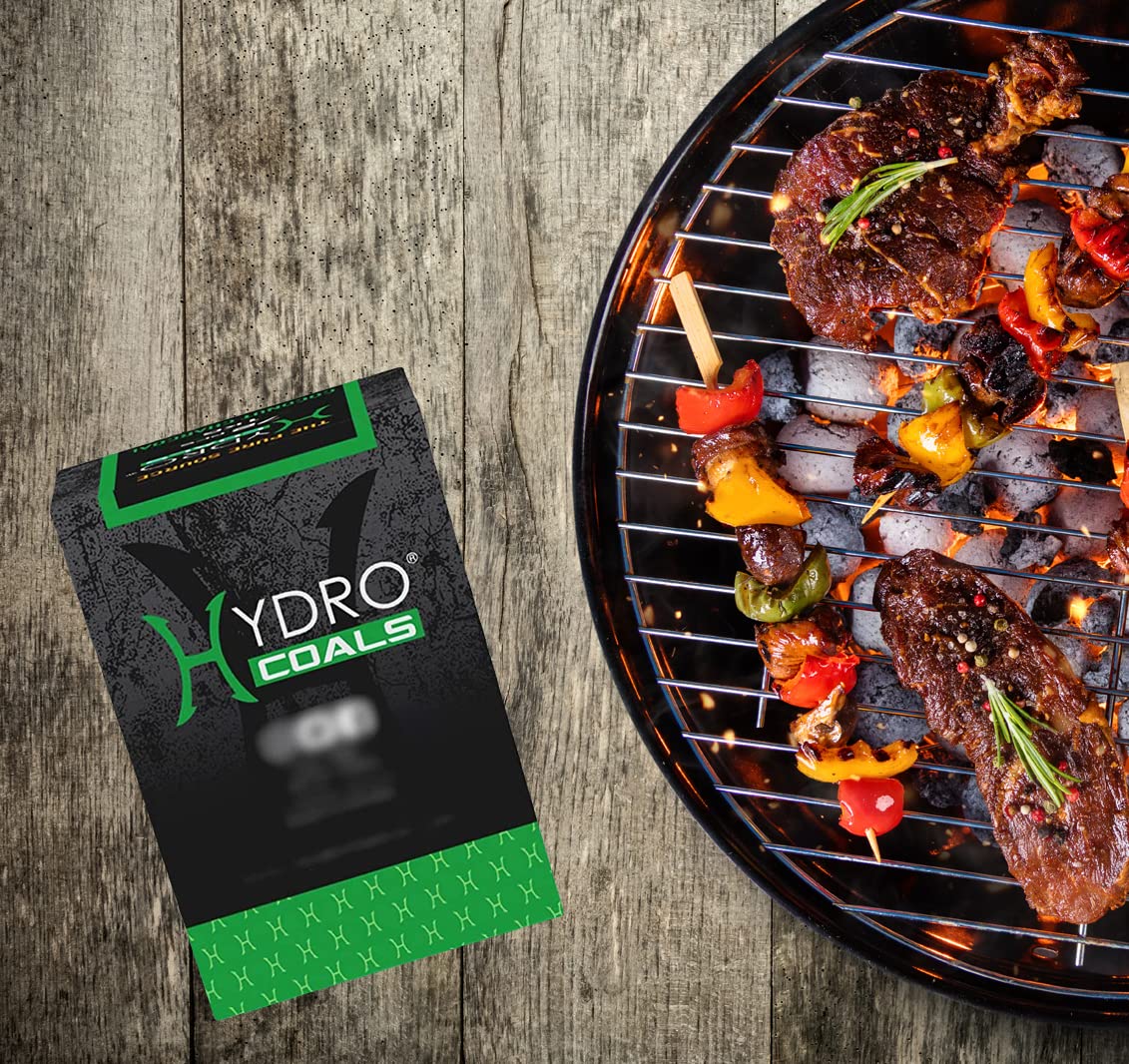 Hydro coconut charcoal cubes provide long-lasting embers, helping you grill longer between refuels.