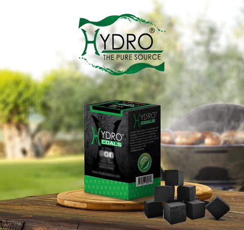 Hydro coconut charcoal cubes with odorless burn minimize smoke for a cleaner backyard barbecue.