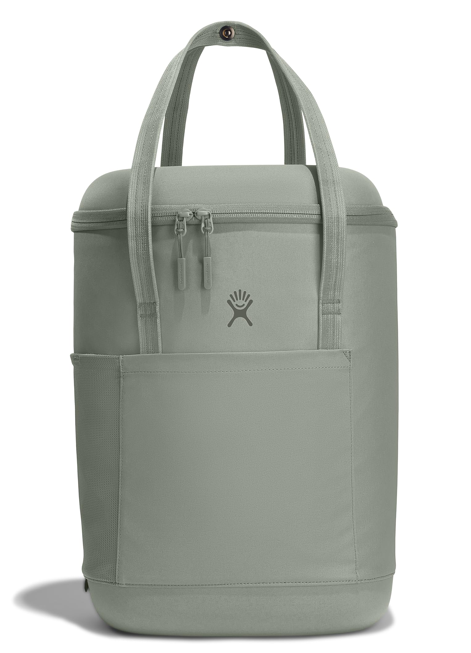 Hydro Flask Carry Out Soft Cooler Pack Agave Green with open top for easy loading