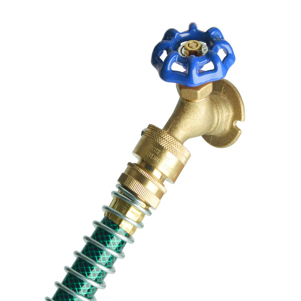 Reliable brass valve reduces corrosion and rust for outdoor watering.
