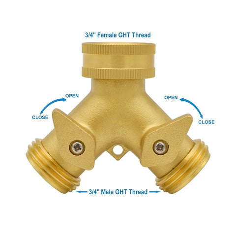 HYDRO MASTER dual valve shut-off handles enable quick, precise flow control.