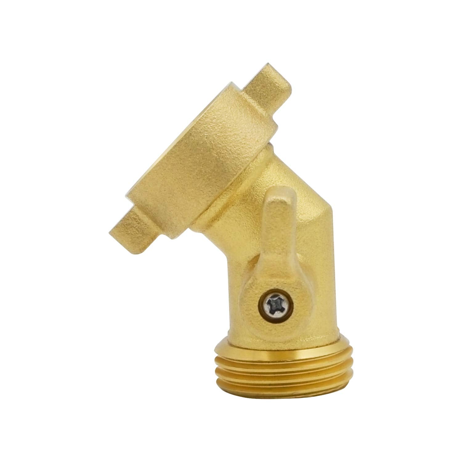 HYDRO MASTER heavy-duty brass shut-off for durable outdoor water connections