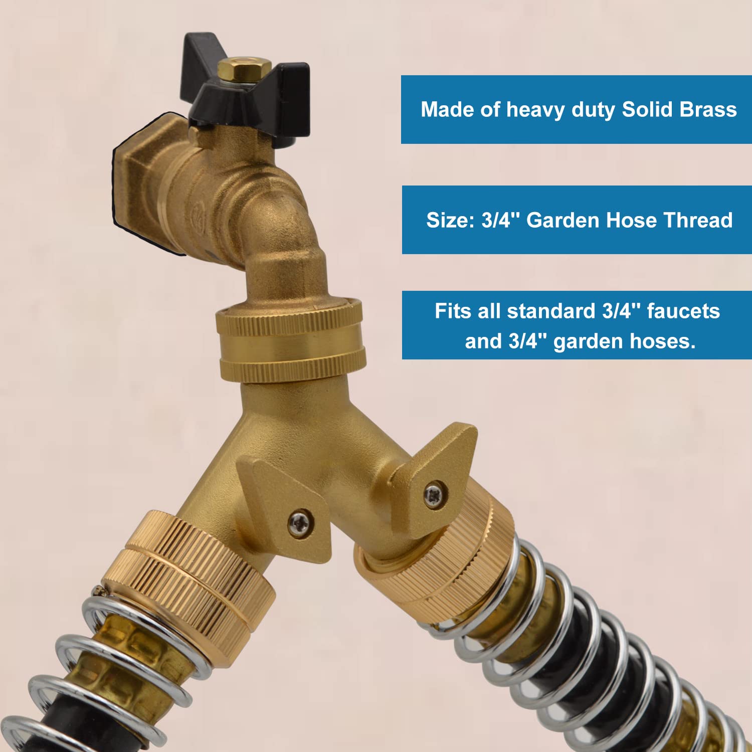 HYDRO MASTER standard 3/4 inch inlet/outlet suits most American hoses.