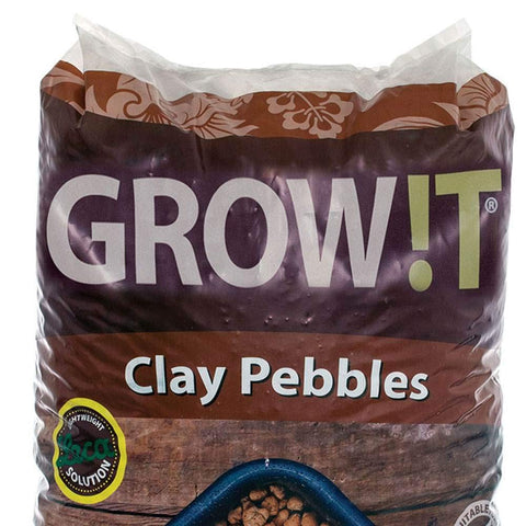 Hydrofarm GROW!T GMC40l top-dressing pebbles add decoration and evaporation control.
