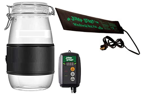 Hydrofarm JumpStart ETL-certified safety thermostat for reliable warmth in grow setups.