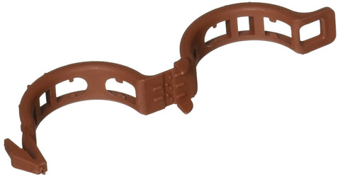 Hydrofarm Mega Twine Clips terracotta 25mm secure tall plants to stakes.