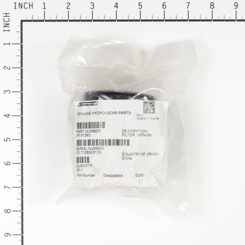 HYDROGEAR 51563 durable OEM part for long-lasting filtration.