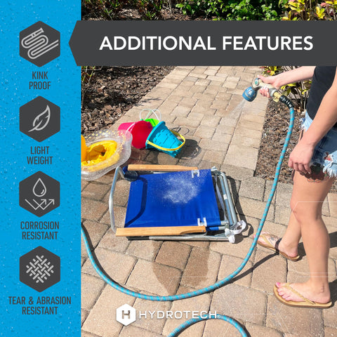 HydroTech 10-year warranty for long-term outdoor reliability