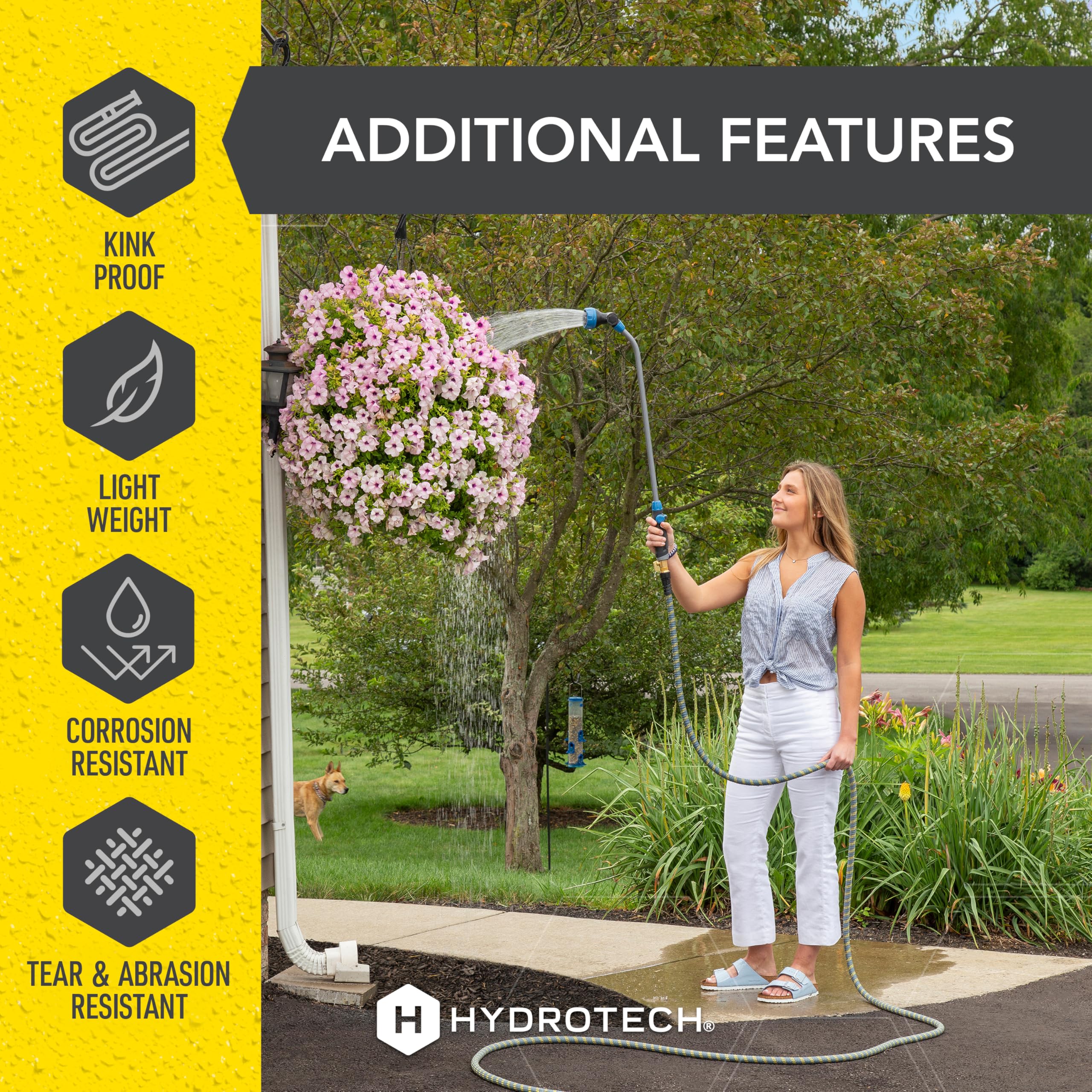HydroTech connected to deck for car wash, showcasing versatility.