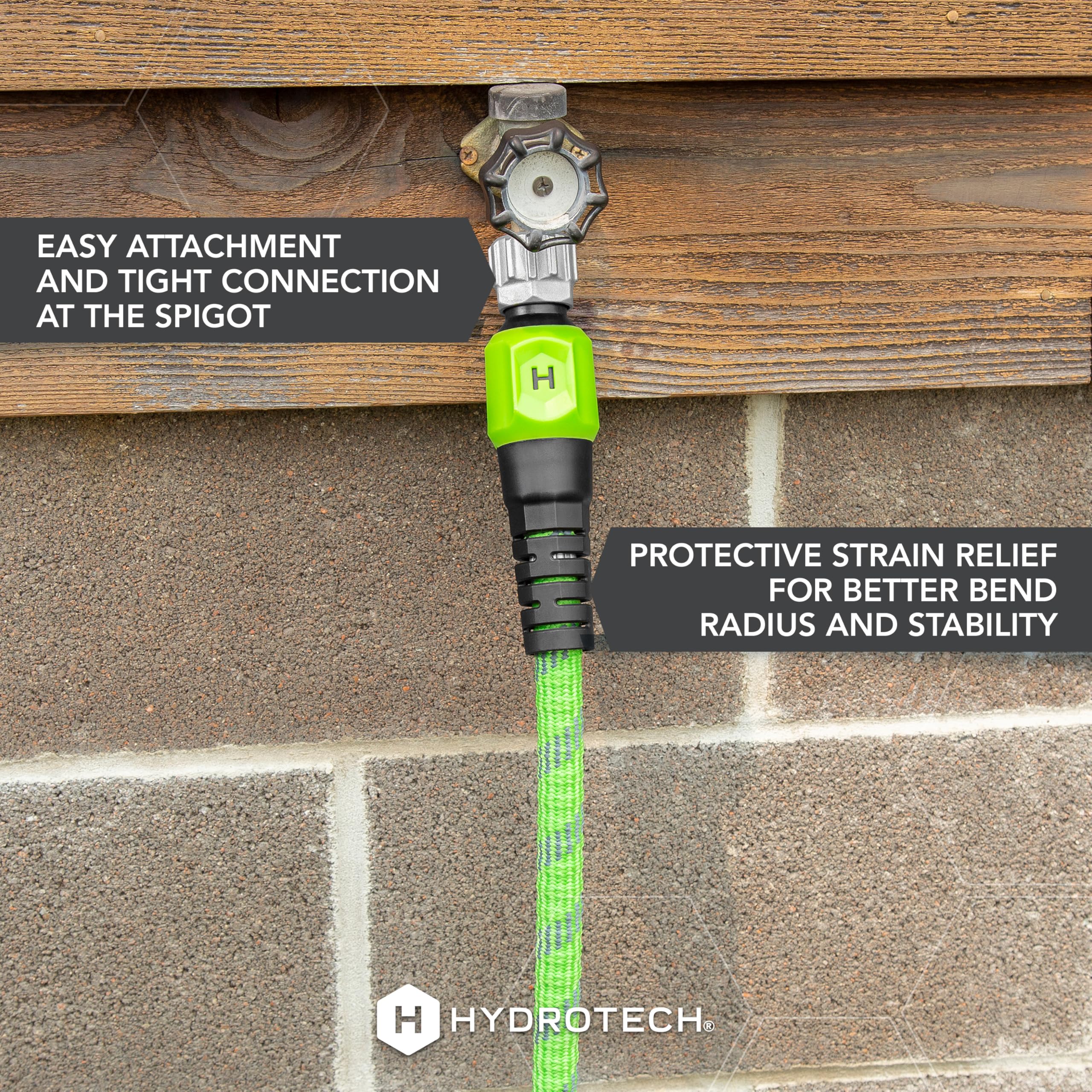 HydroTech Pro Series 50ft hose durable jacket protects against wear