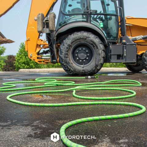 HydroTech Pro Series 50ft hose versatile for garden, car wash, and deck cleaning