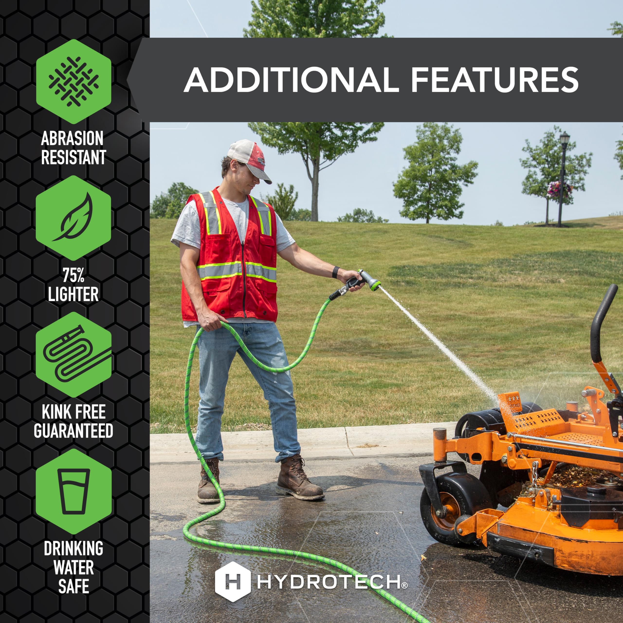 HydroTech Pro Series 50ft hose quick-connect fittings speed setup