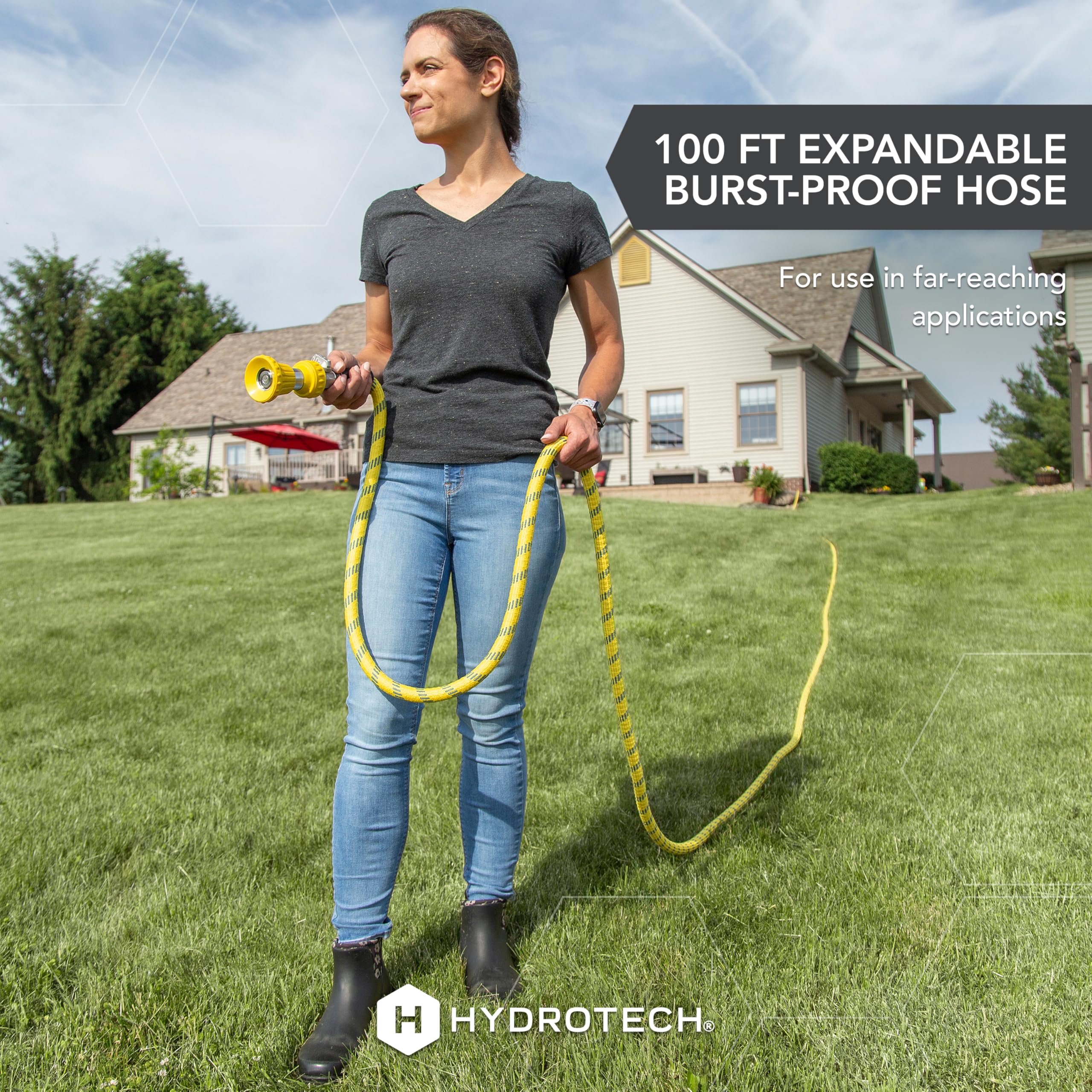 HydroTech Pro Series burst proof construction for heavy duty outdoor use