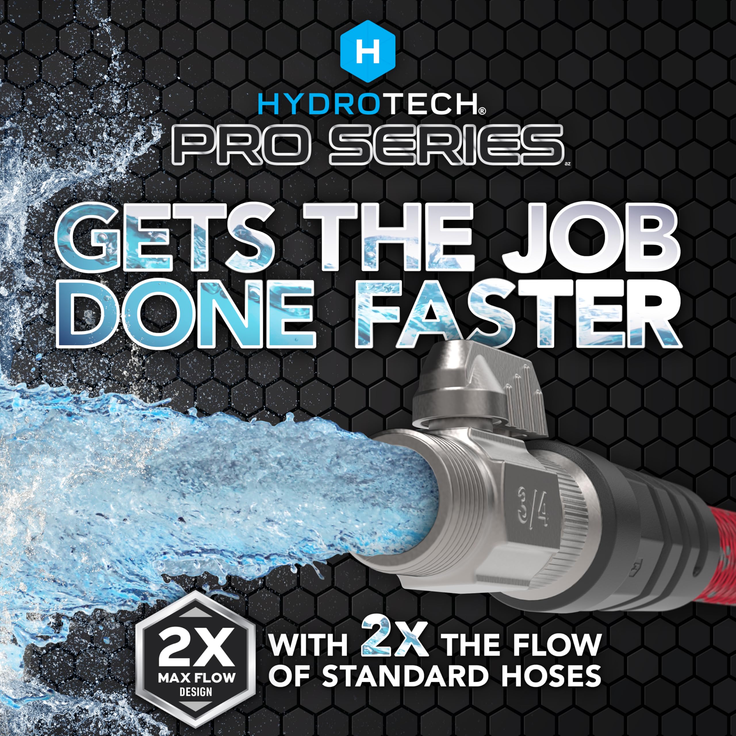 HydroTech stainless valve close-up highlights leak resistance and flow control