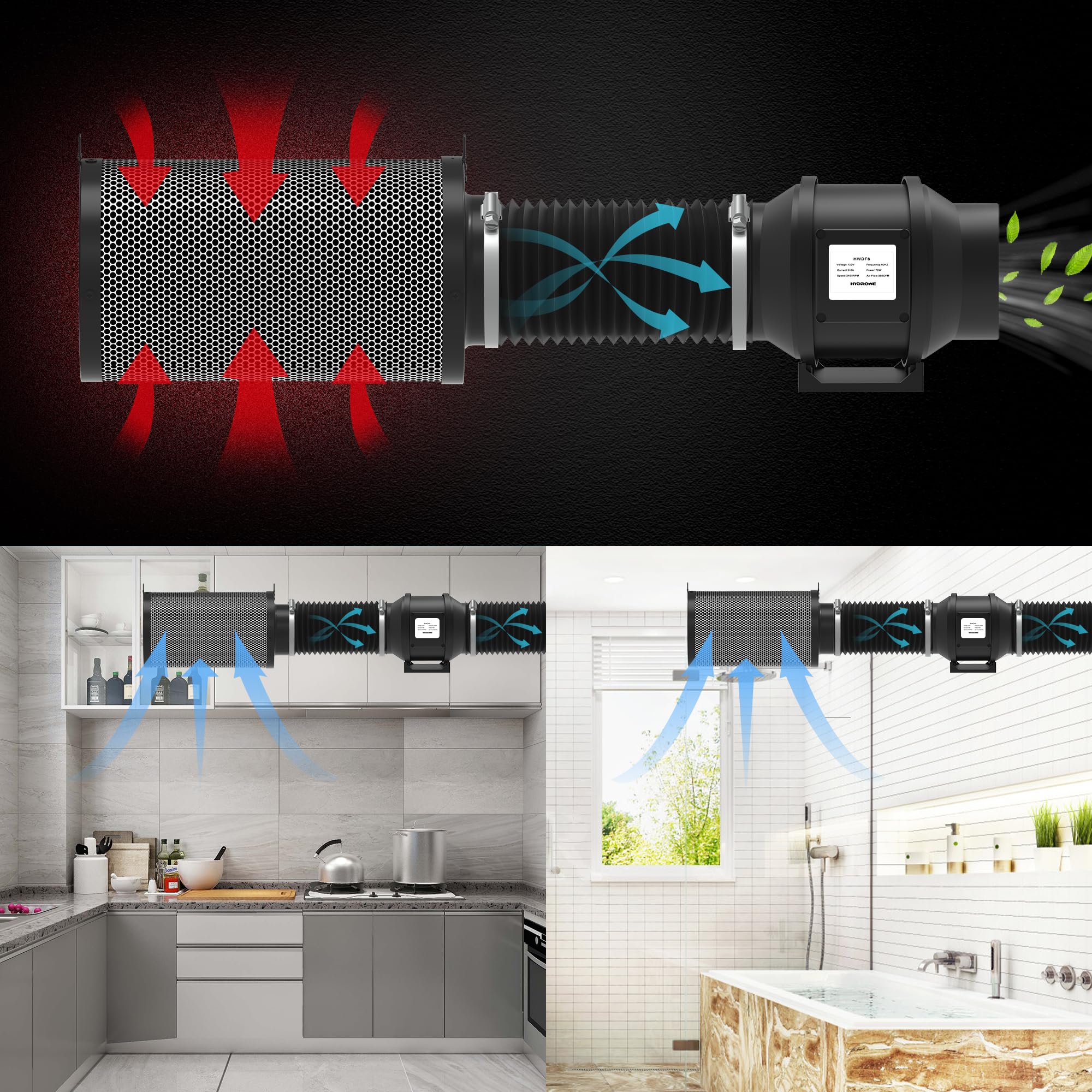 HYDROWE Australian virgin charcoal detail emphasizing adsorption strength