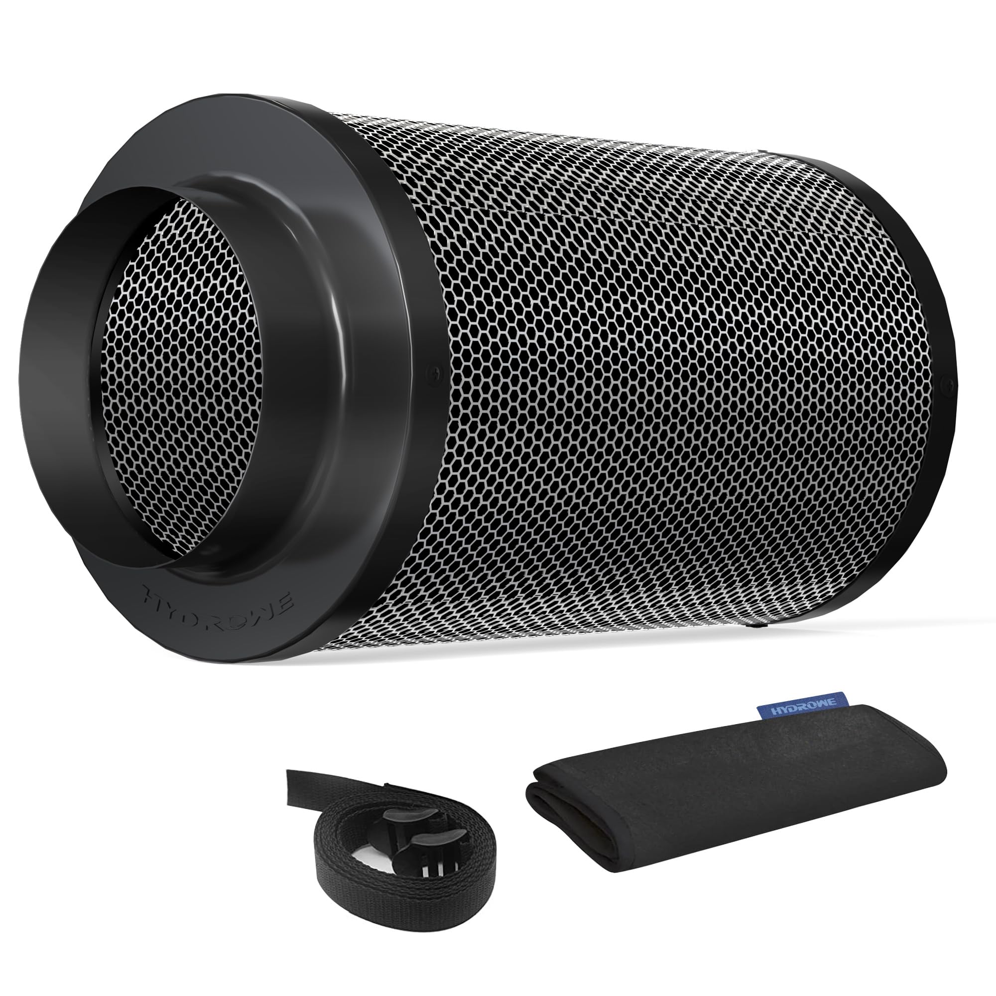 HYDROWE air carbon filter 4 inch front view for efficient ventilation in grow tents