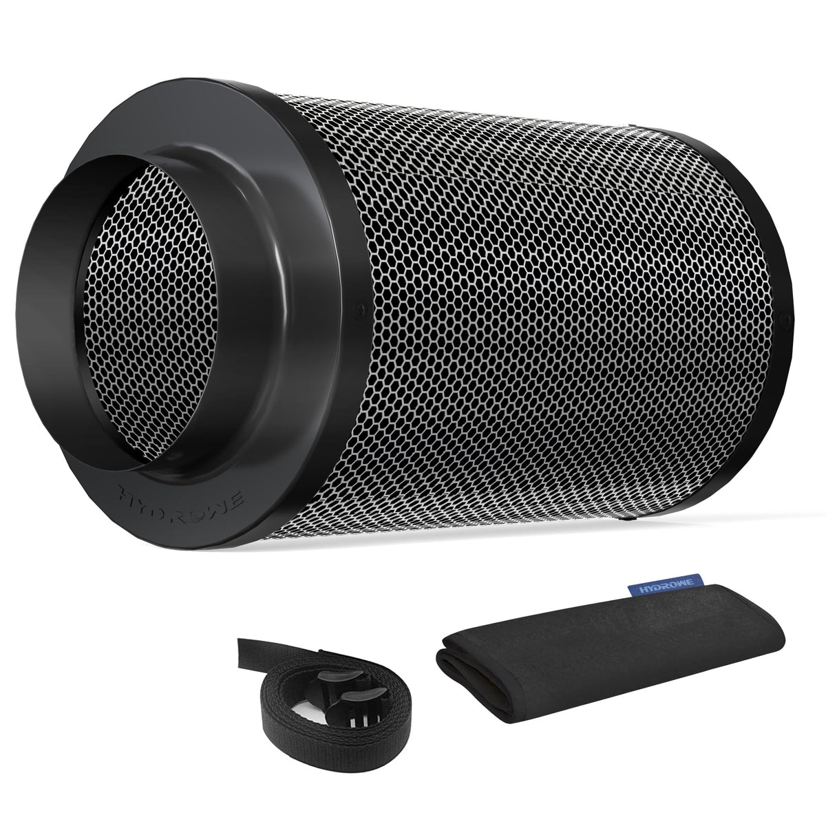 HYDROWE air carbon filter 4 inch front view for efficient ventilation in grow tents