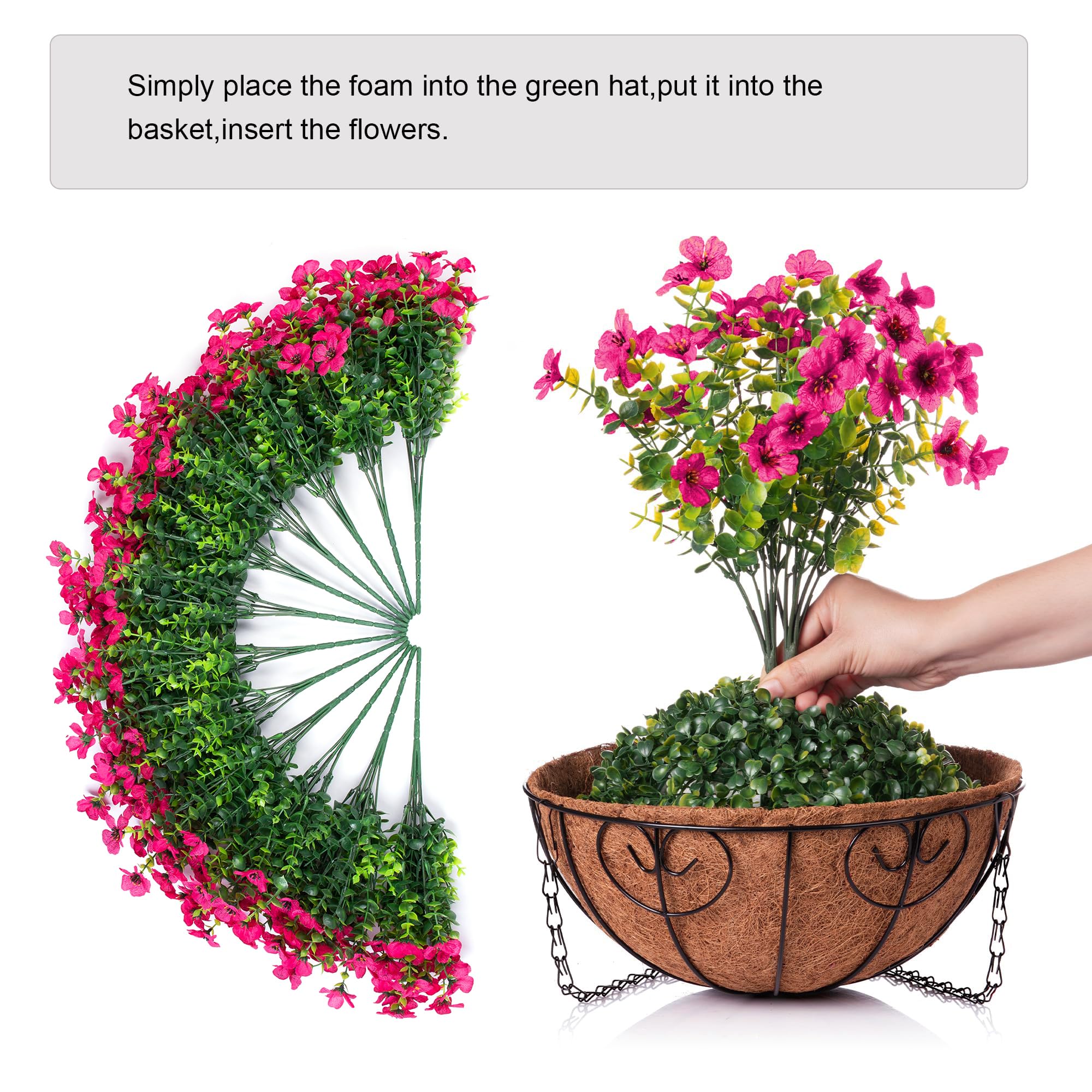 HyeFlora artificial bougainvillea branches create a full maintenance-free look
