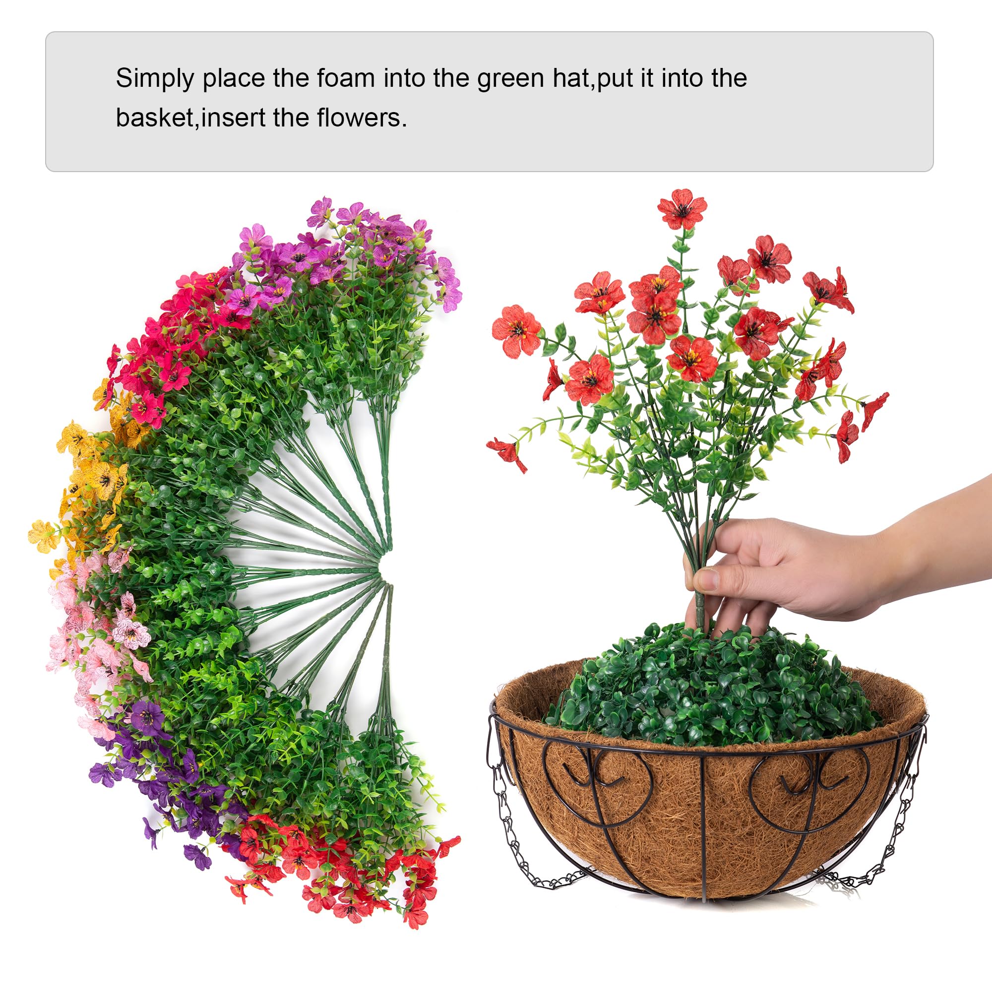 HyeFlora artificial greenery leaves create lush indoor or outdoor decor