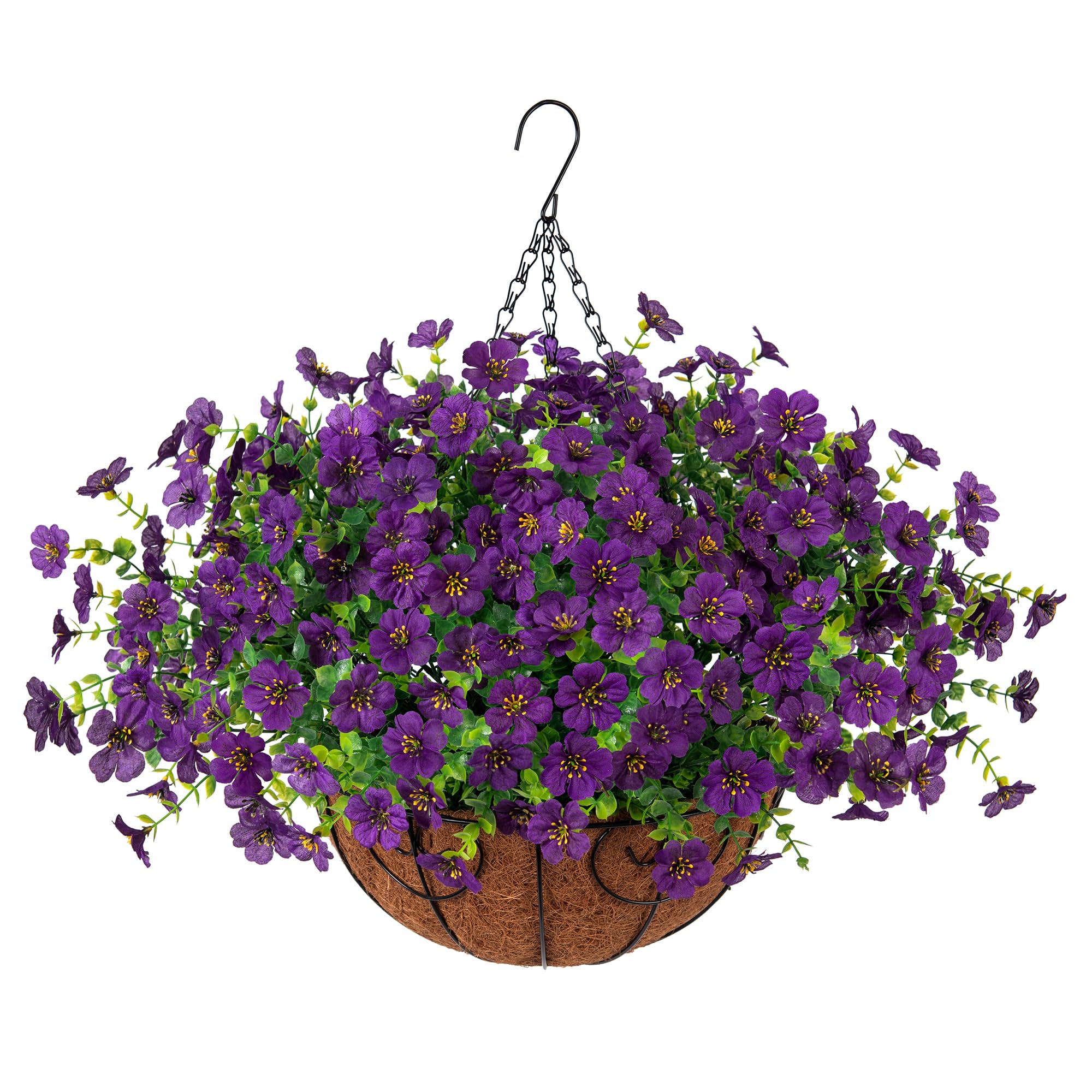 HyeFlora hanging bougainvillea-daisy basket full view for year-round color