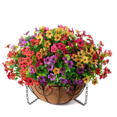 HyeFlora patio hanging display installed on an outdoor balcony