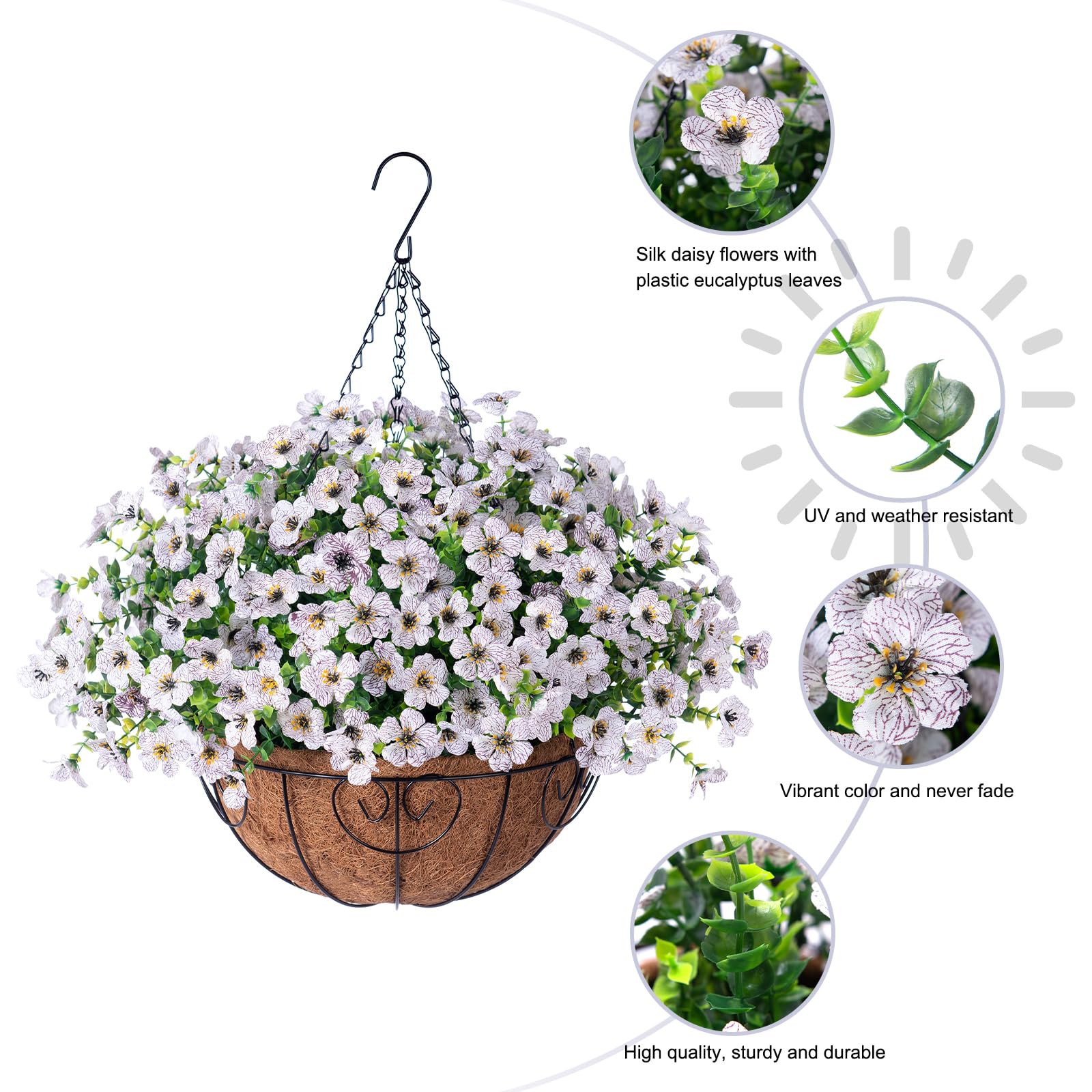 HyeFlora UV-resistant daisy flowers for all-season use