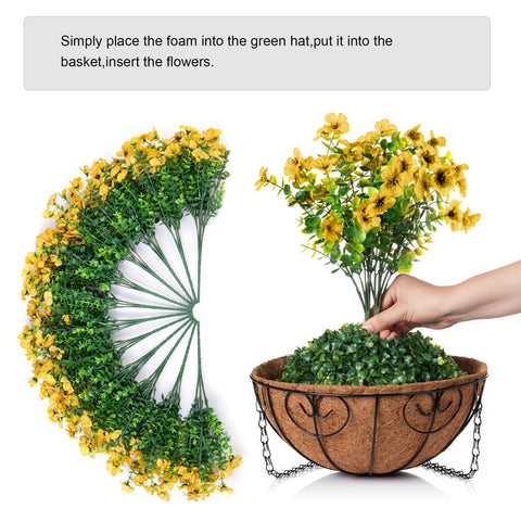 HyeFlora UV-resistant outdoor hanging basket that stays bright under sun and rain.