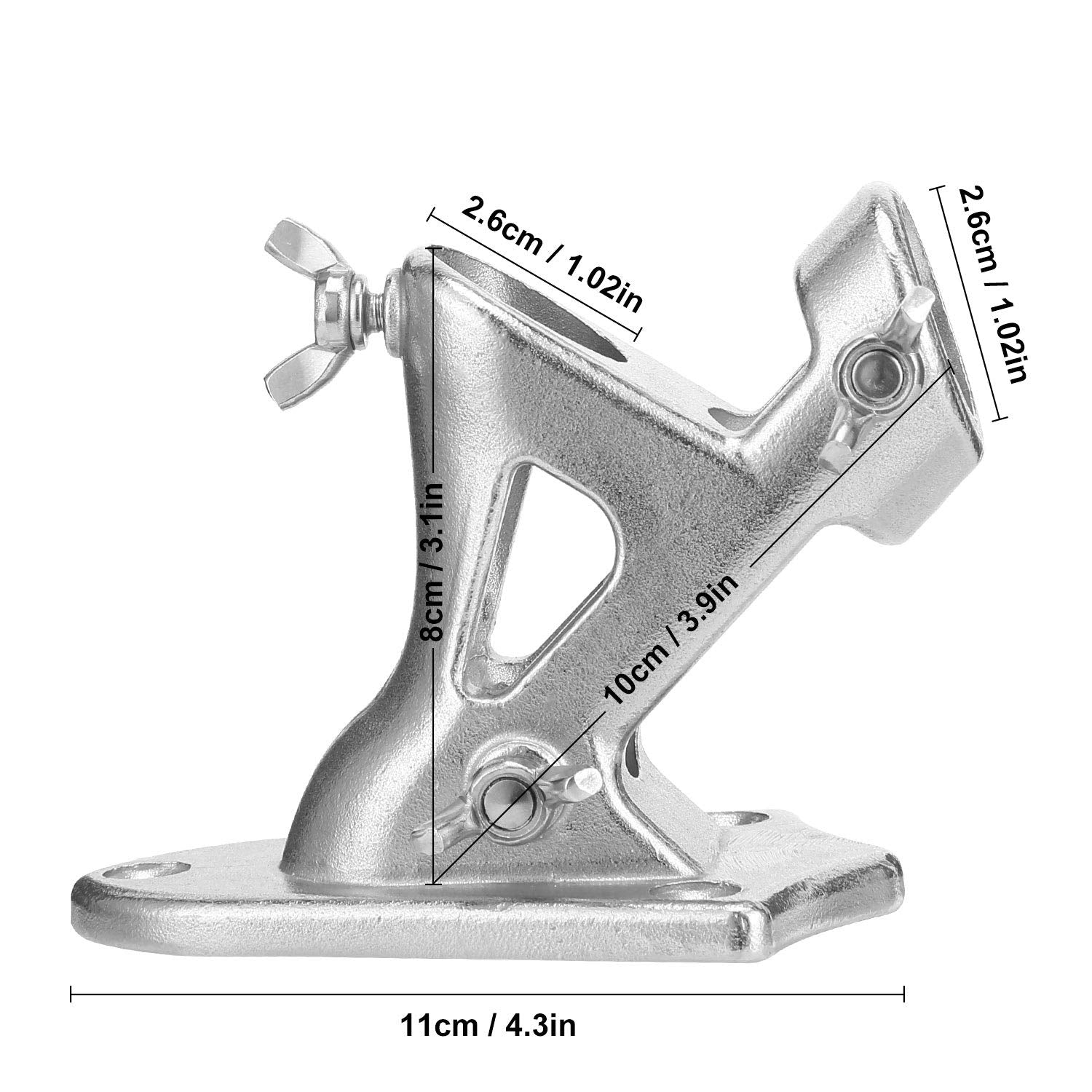 HYH HAOYIHAO LOMETY with 3 adjustable nuts, secures 1-inch poles firmly.