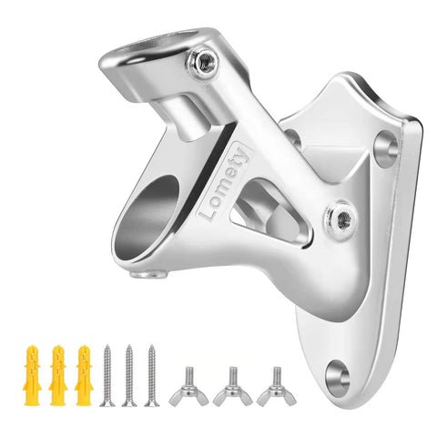 HYH HAOYIHAO LOMETY flag pole holder front view, durable outdoor mounting with stainless steel.