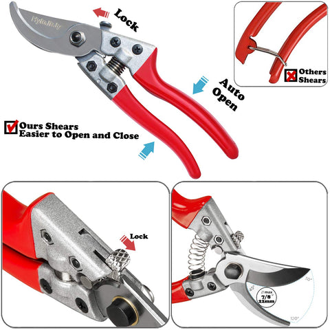 HyleJhJy long-reach shears reach inner stems without collateral damage.