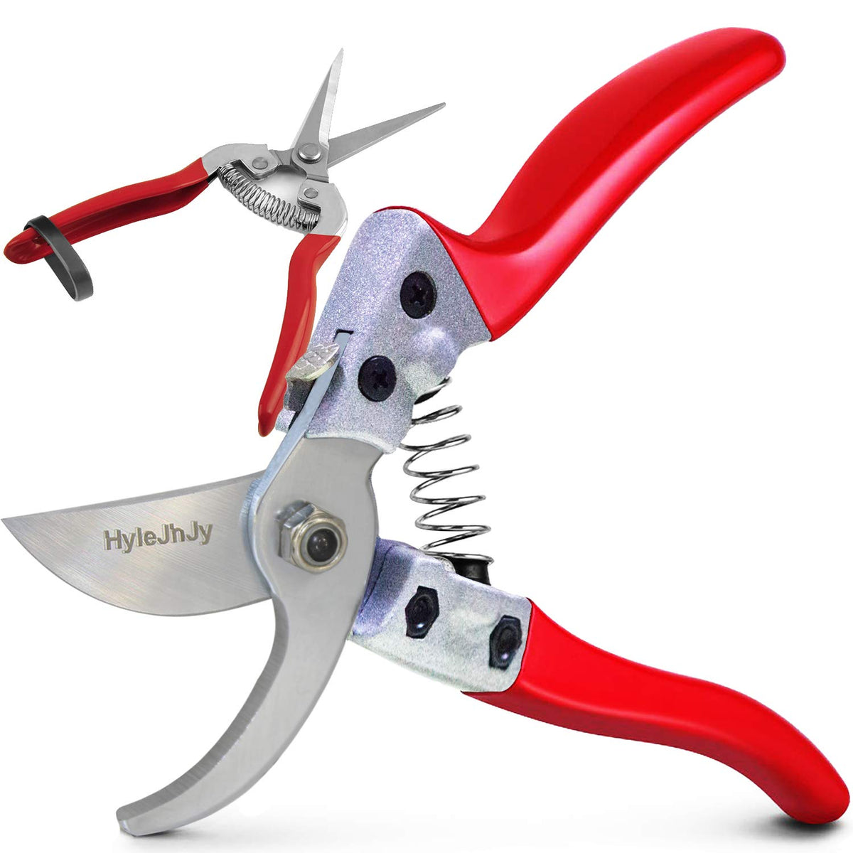 HyleJhJy pruning shears with SK5 blades for precise cuts on stems.