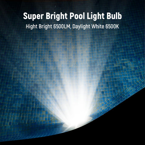 HYMIOR LED pool light aluminum cooling housing maintains cool operation.