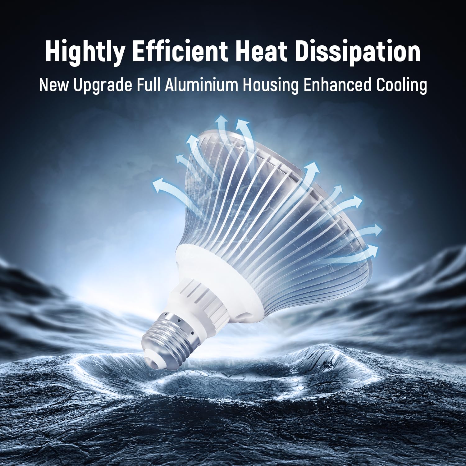 HYMIOR LED pool light corrosion-resistant build withstands outdoor pool environments.