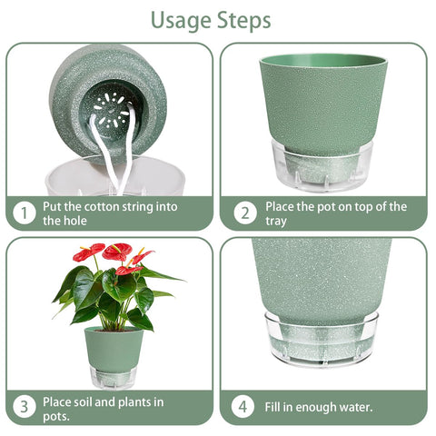 HYNZ plant pot for indoor/outdoor use supports diverse plants with convenience.