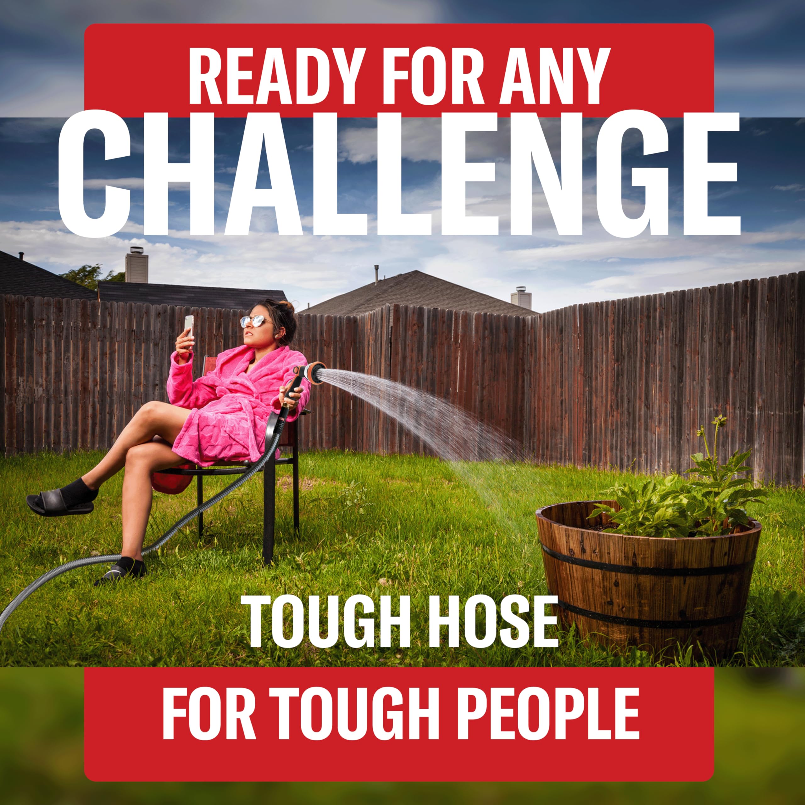 Hyper Hose easy coiling and storage after watering cycles