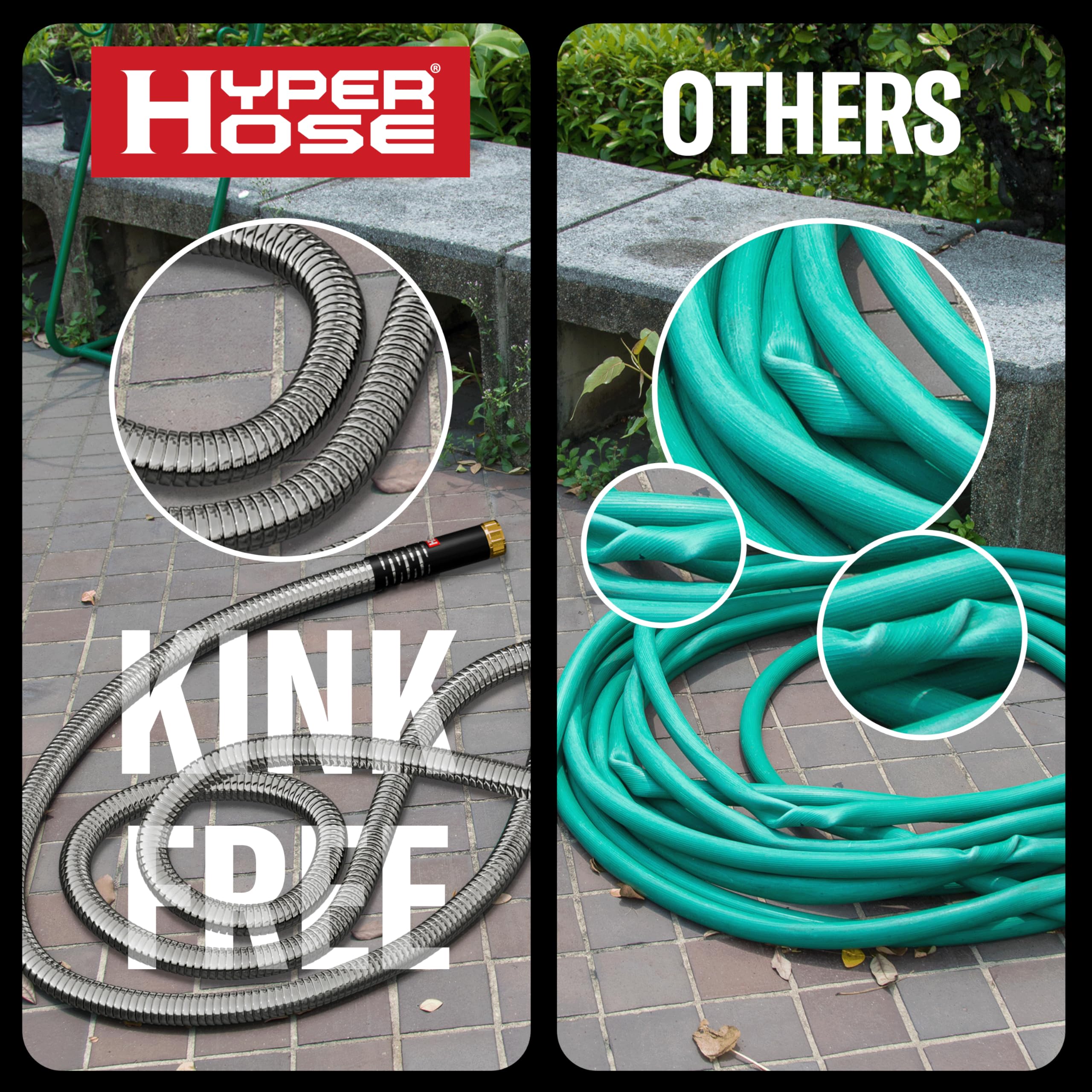 Hyper Hose ultra-flexible inner tube for easy maneuvering and coiling