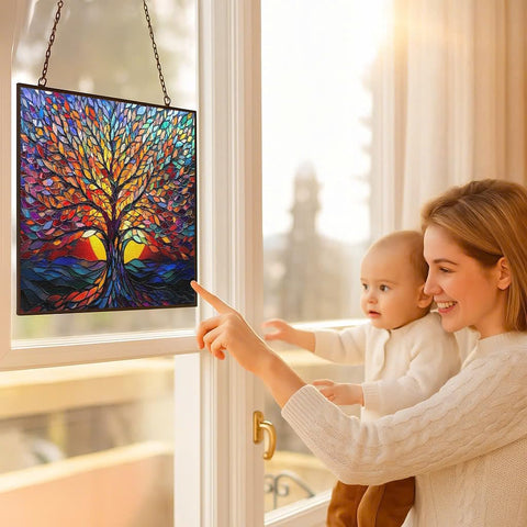 HYPESTYLE Gift-ready stained glass decor for nature lovers and art enthusiasts.
